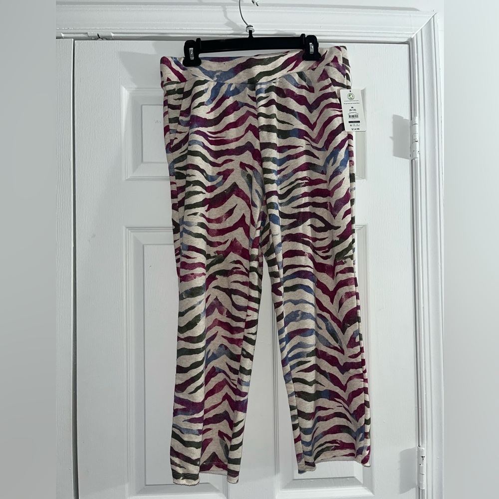 Multicolor Zebra Sleepwear pants by secret treasures